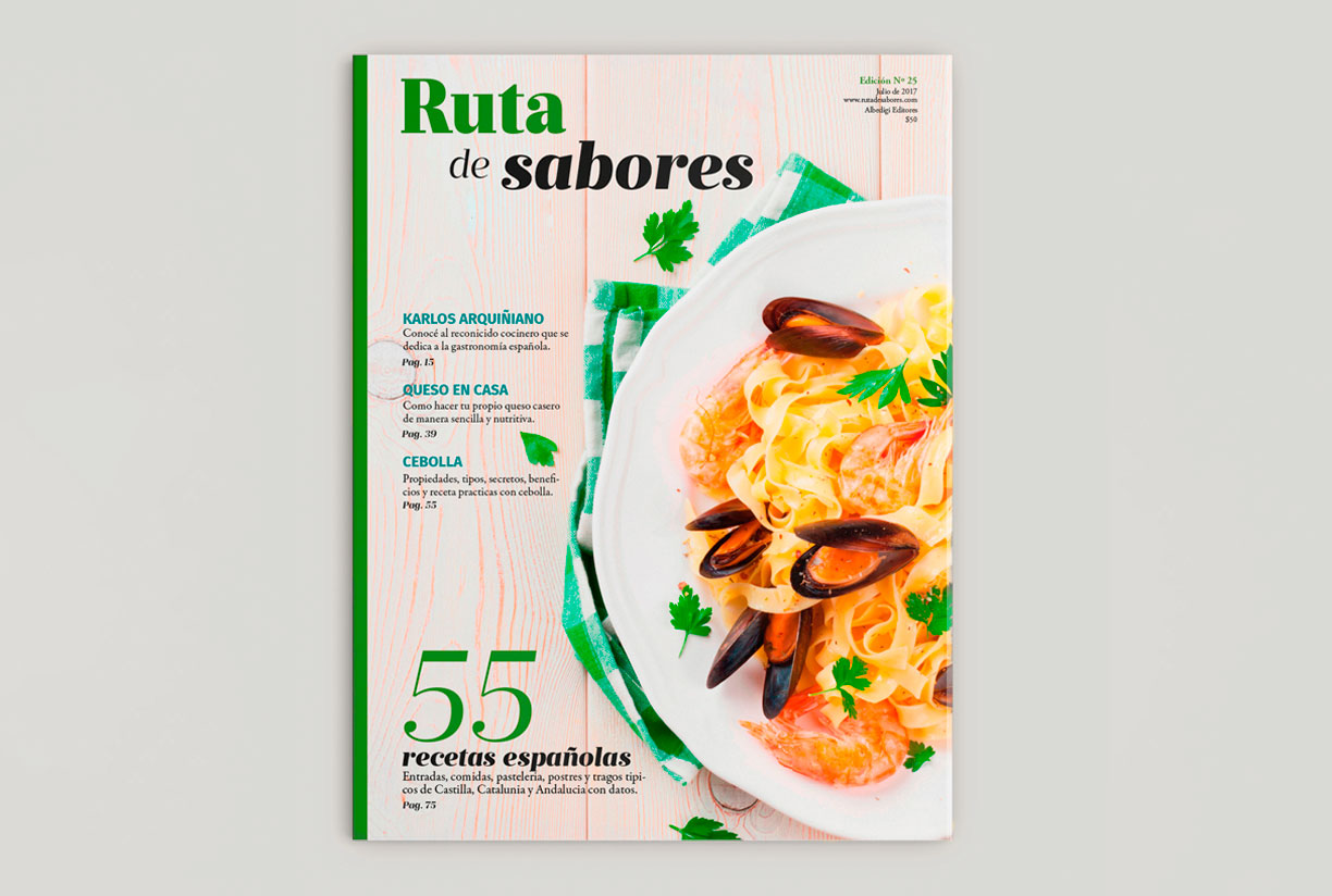 Foto de la revista gastronómica Ruta de Sabores